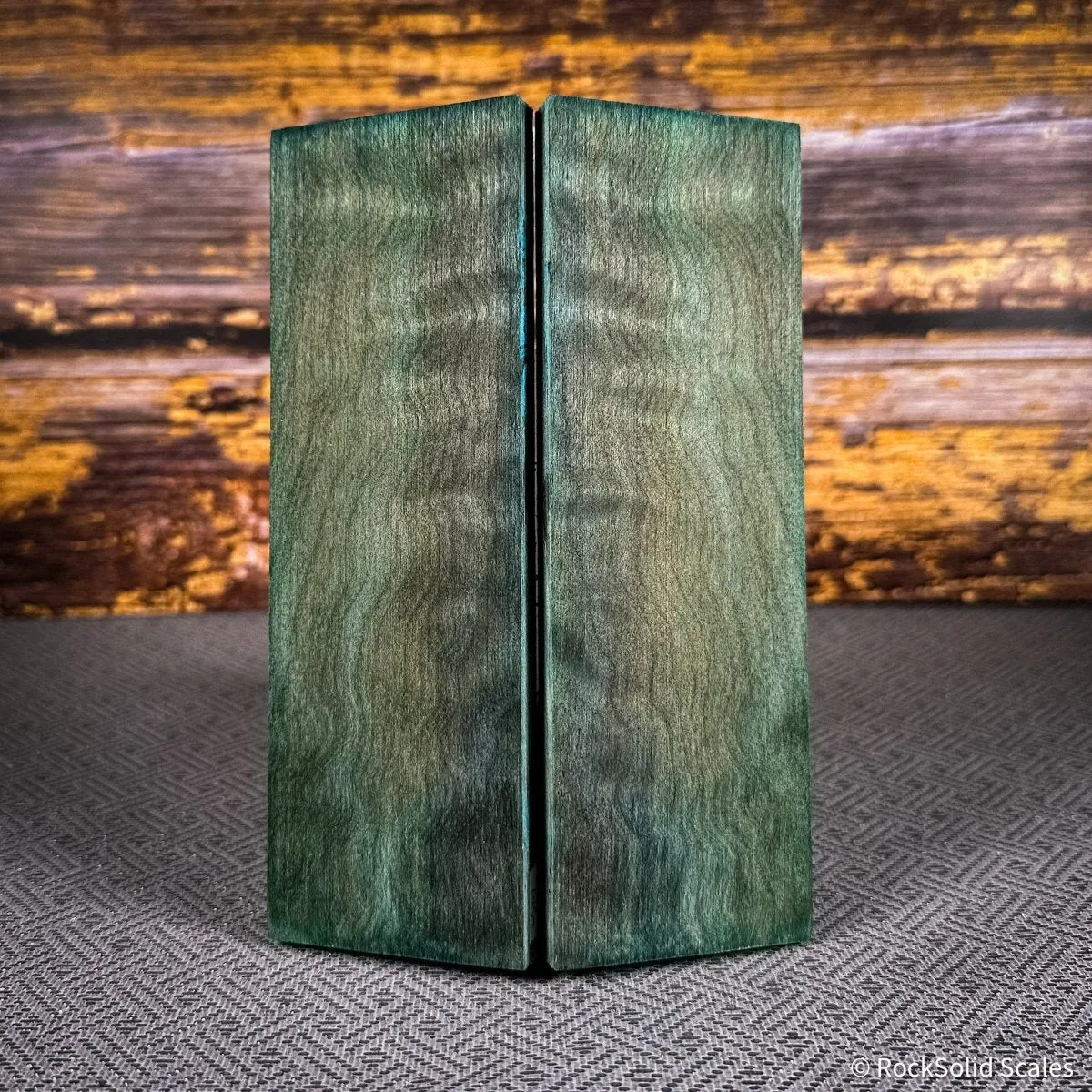#2507 - Teal Quilted Maple