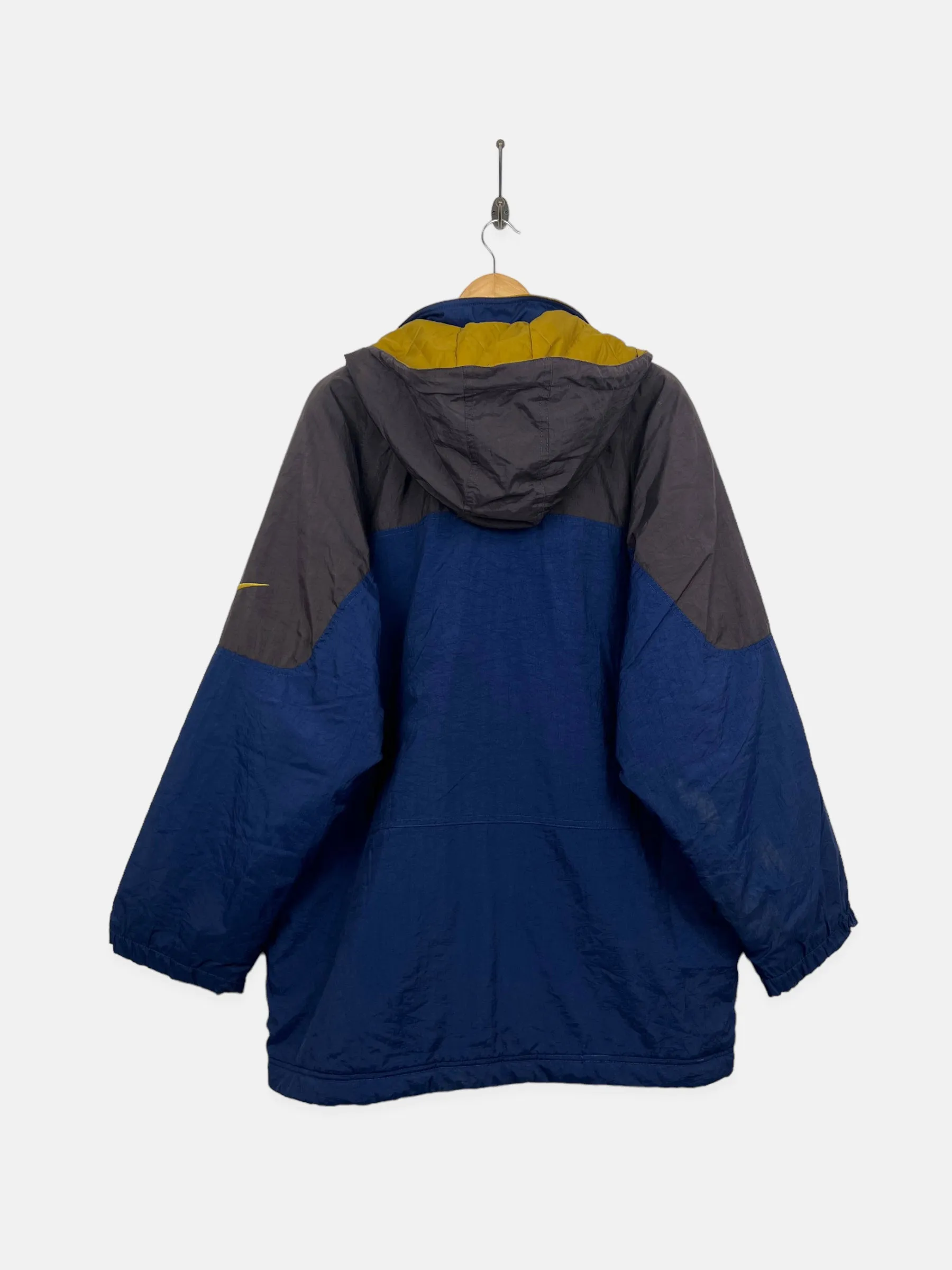 90's Nike Embroidered Vintage Puffer Jacket with Hood Size 2-3XL