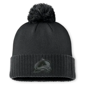 Avalanche Tonal Logo Pom Knit - Black