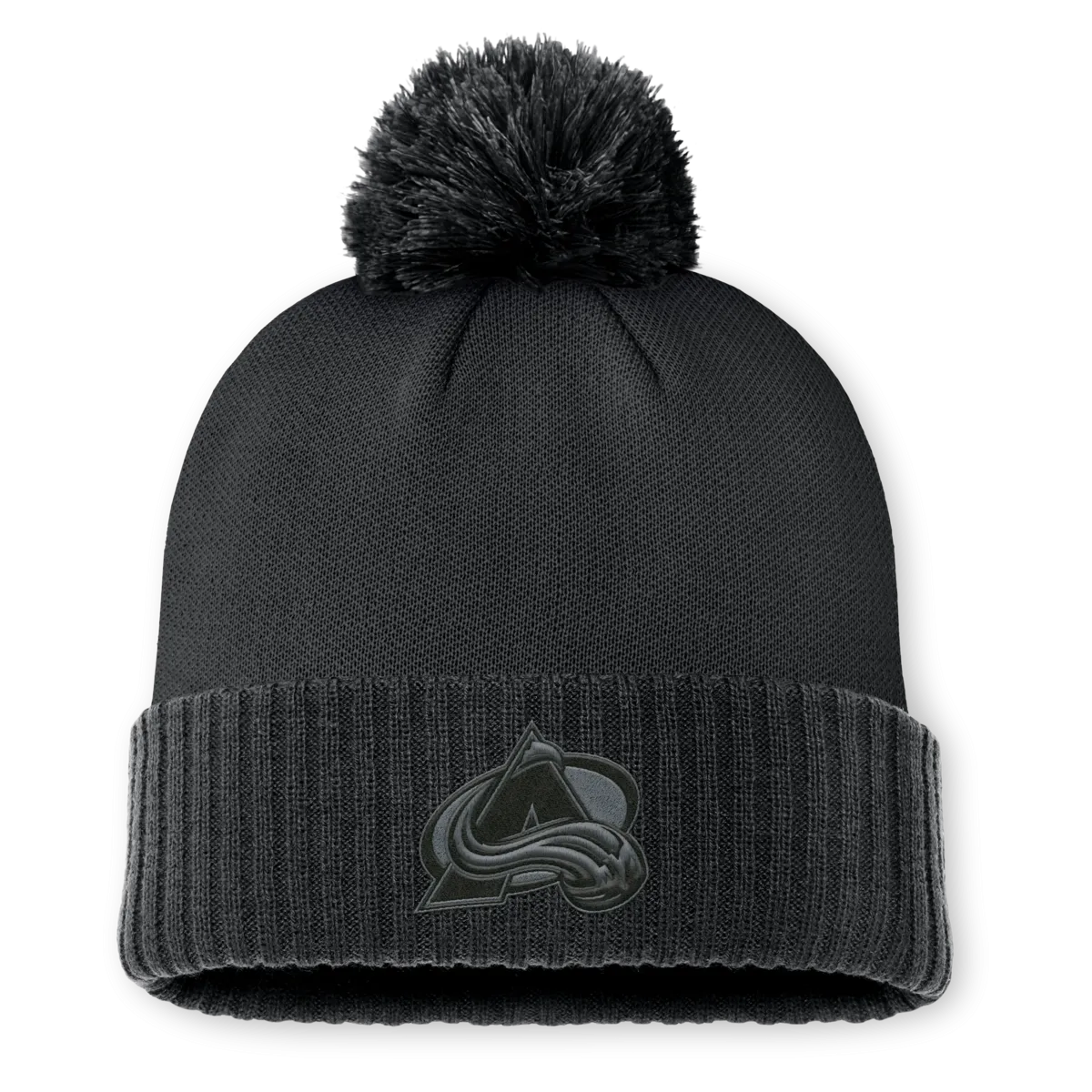 Avalanche Tonal Logo Pom Knit - Black