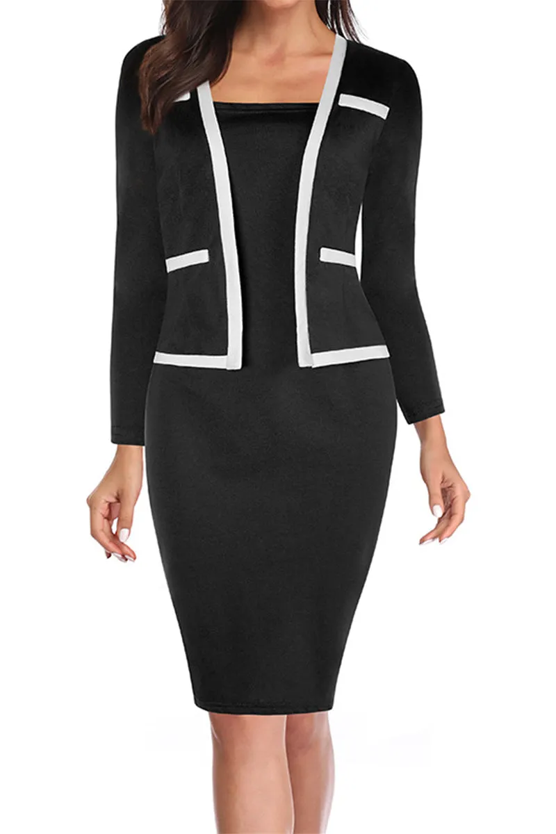 BT3153 Long Sleeve Pencil Dress