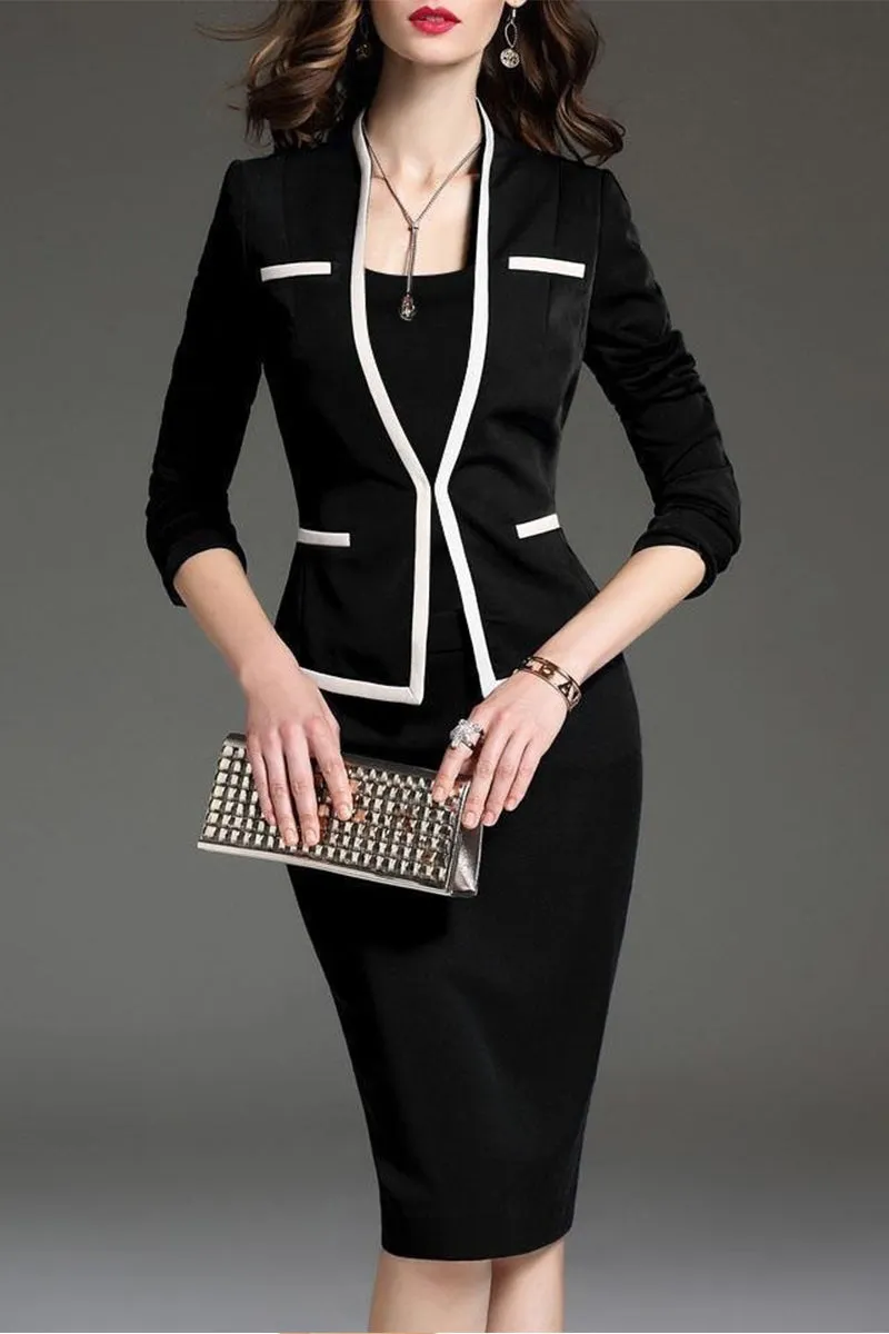 BT3153 Long Sleeve Pencil Dress