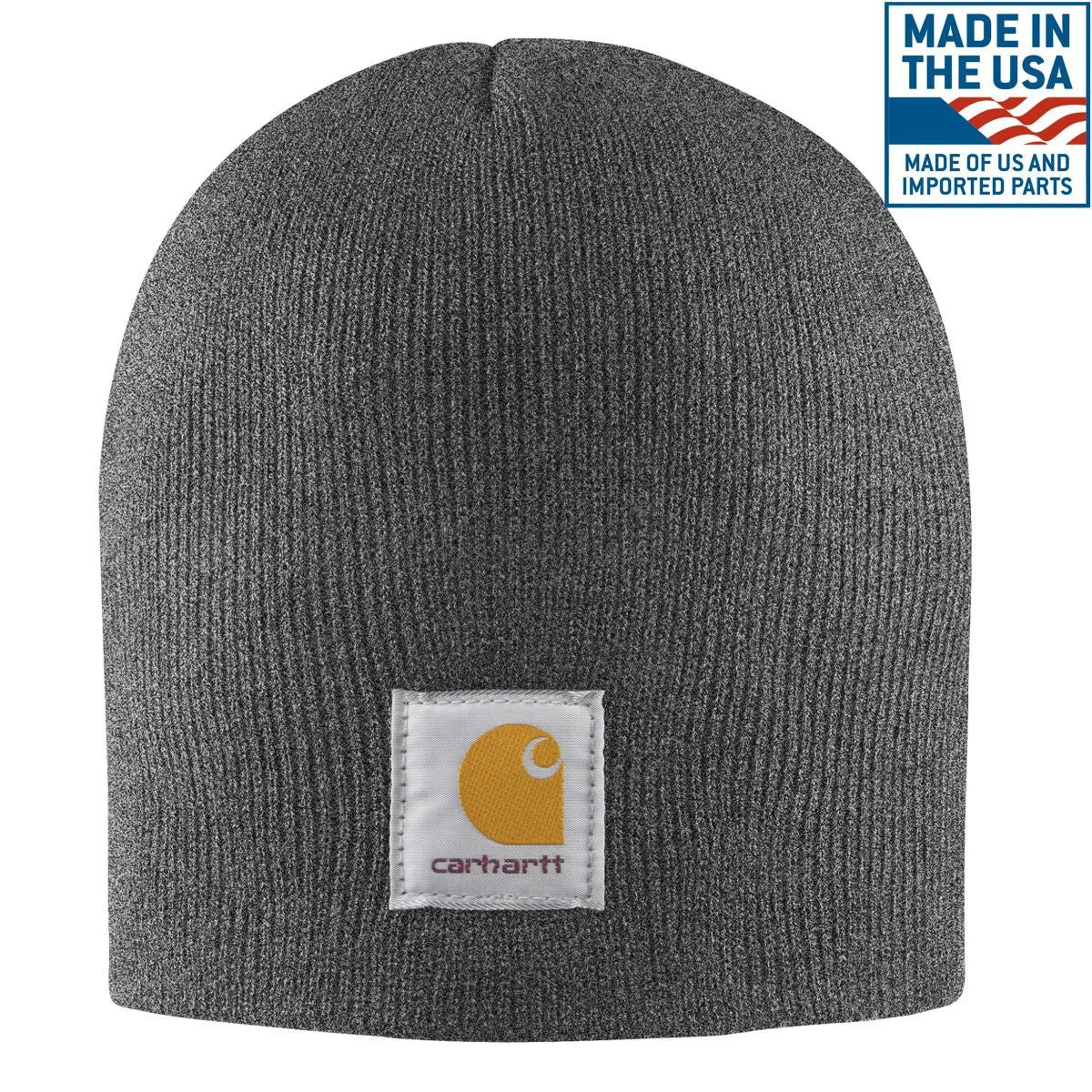 Carhartt Men's Coal Heather Acrylic Knit Hat