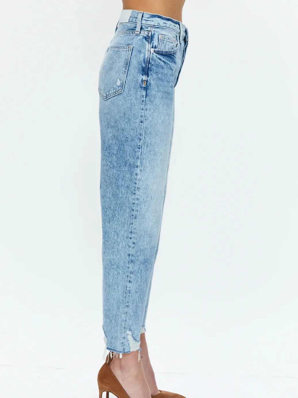 cassie super high rise straight crop - baja