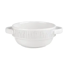 Churchill Bamboo Handled Stacking Soup Bowl 14oz (Pack of 6)
