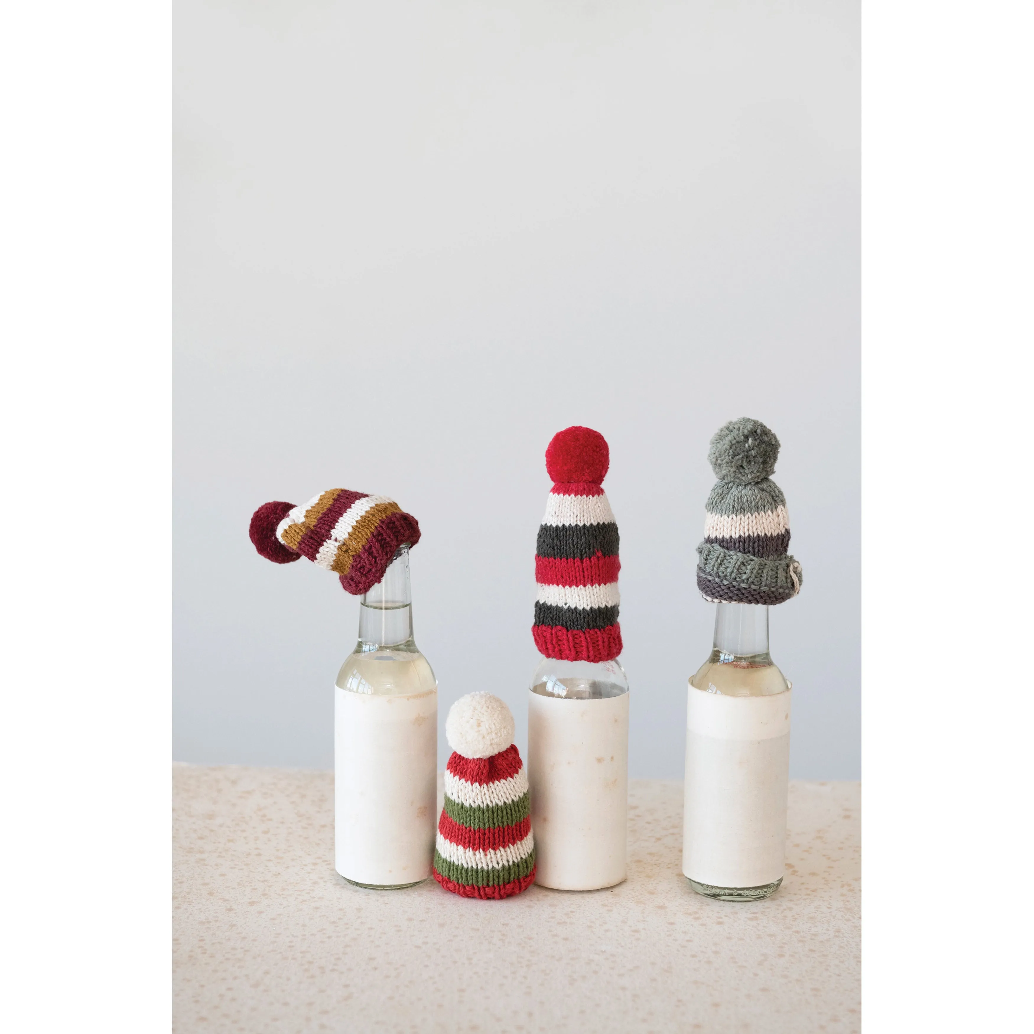 DISC-Beanie Bottle Toppers