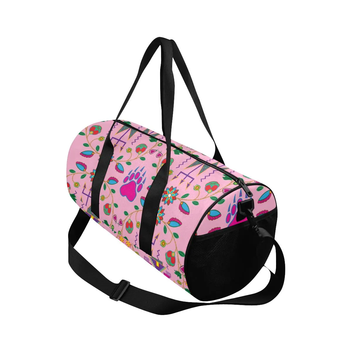 Geometric Floral Fall - Sunset Duffle Bag