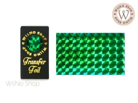 Green Holographic Mosaic Nail Transfer Foil (HL-M-04)