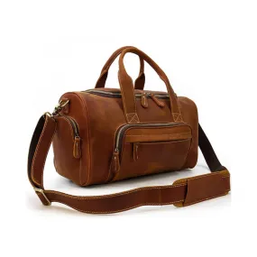 Handmade Genuine Leather Duffel Bag, Travel Bag, Weekender Bag