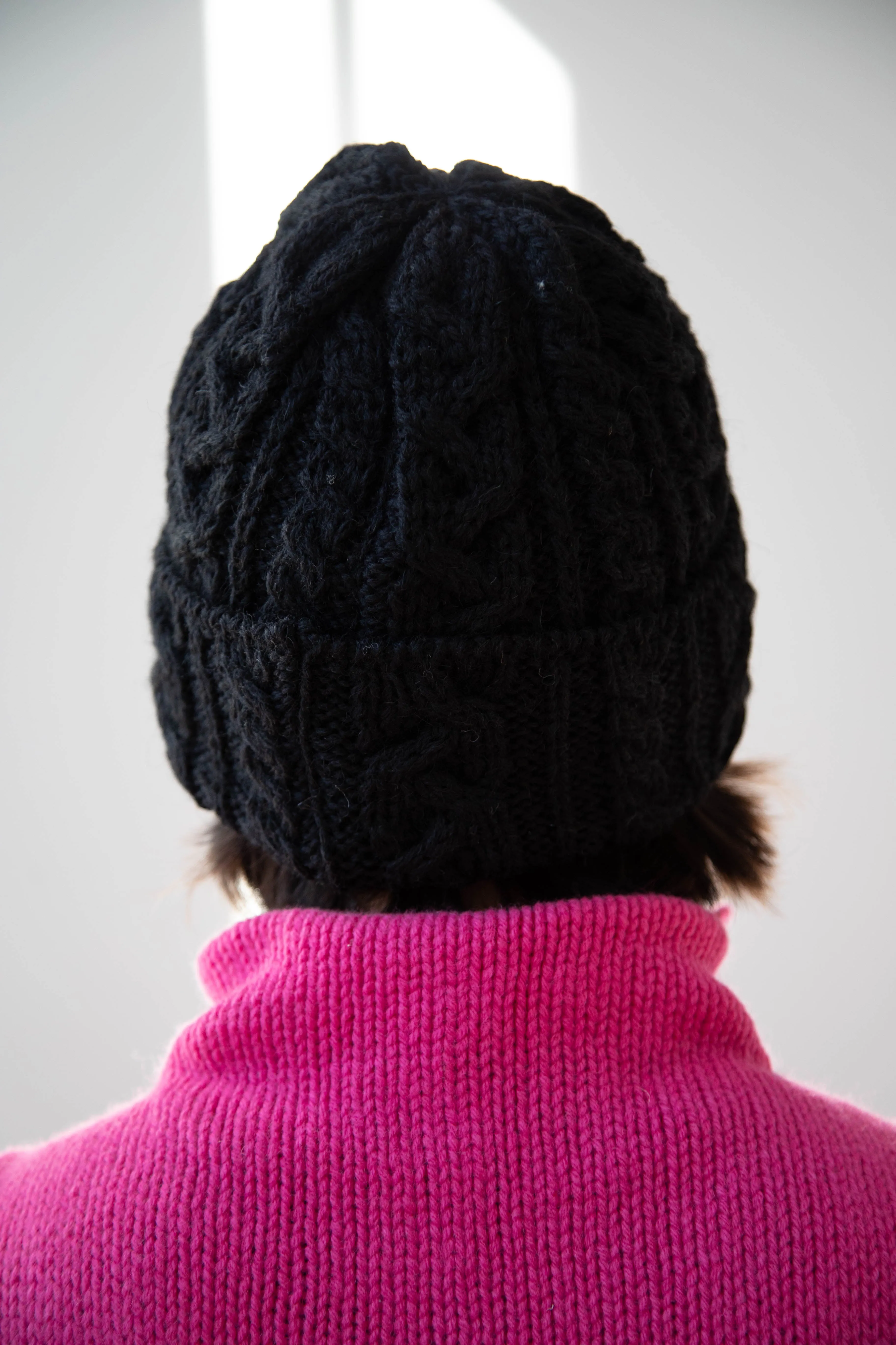 Highland 2000 | Aran Wool Cap in Black