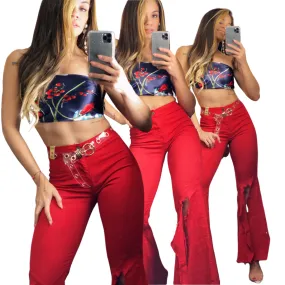 HW Red Jeans