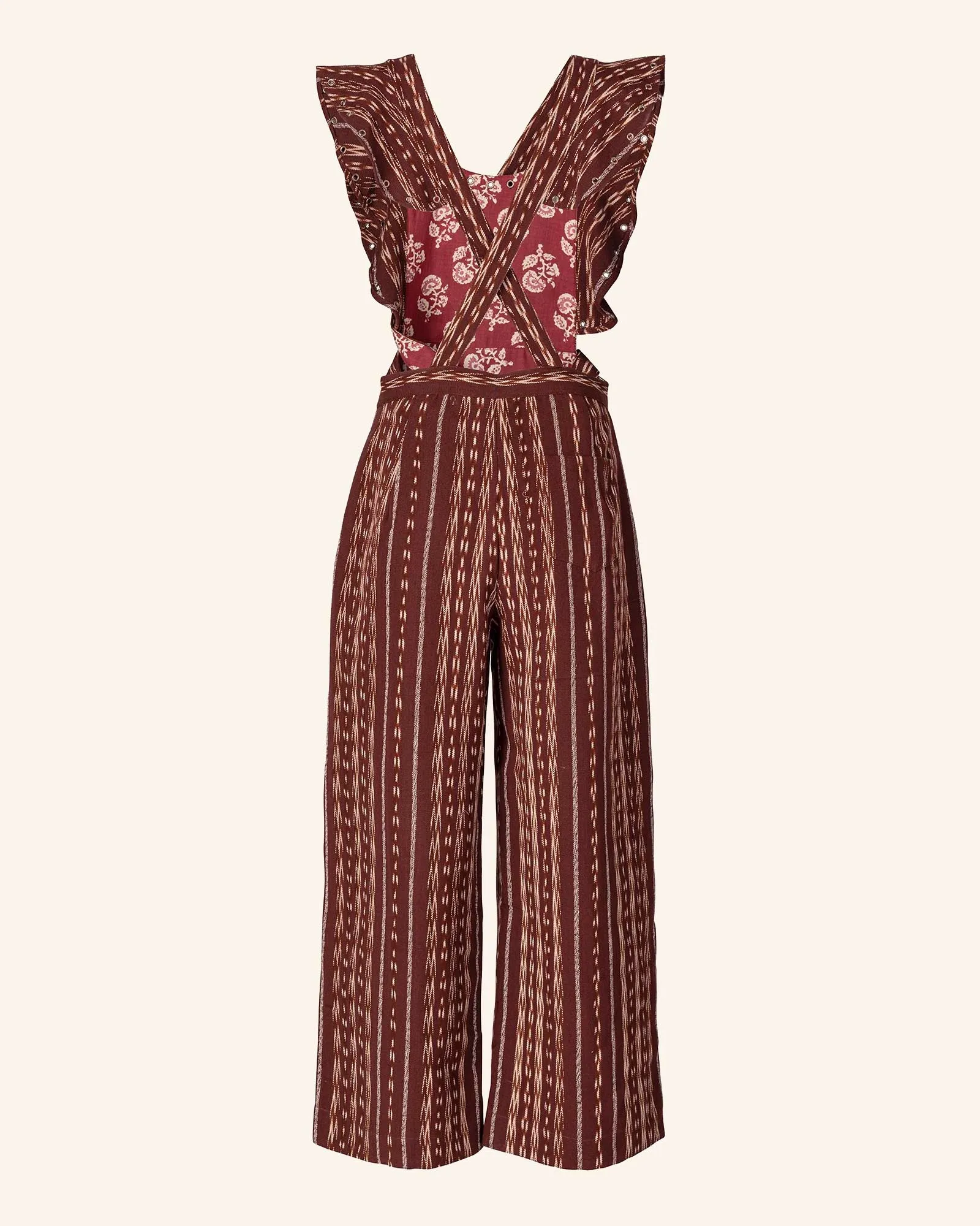 Indie Tobacco Ikat Overall