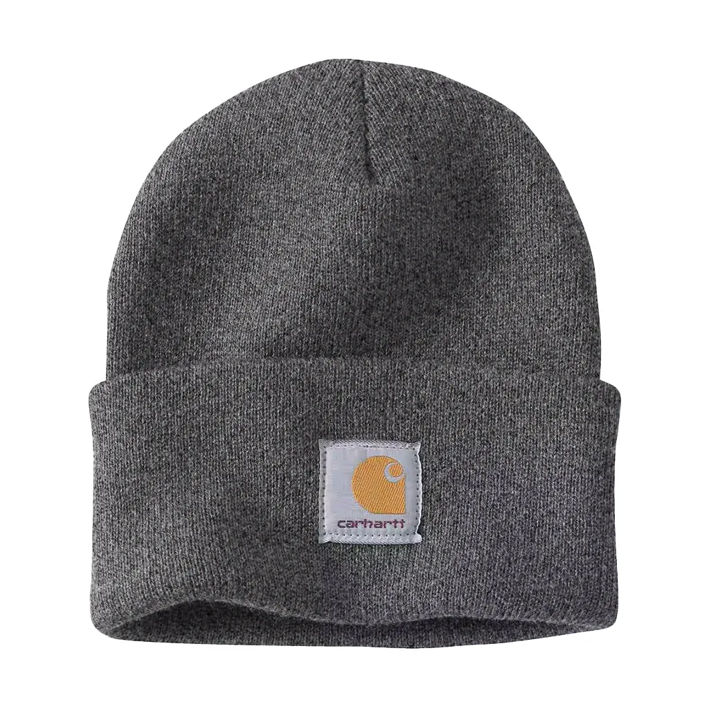 Knit Cuffed Beanie Coal Heather