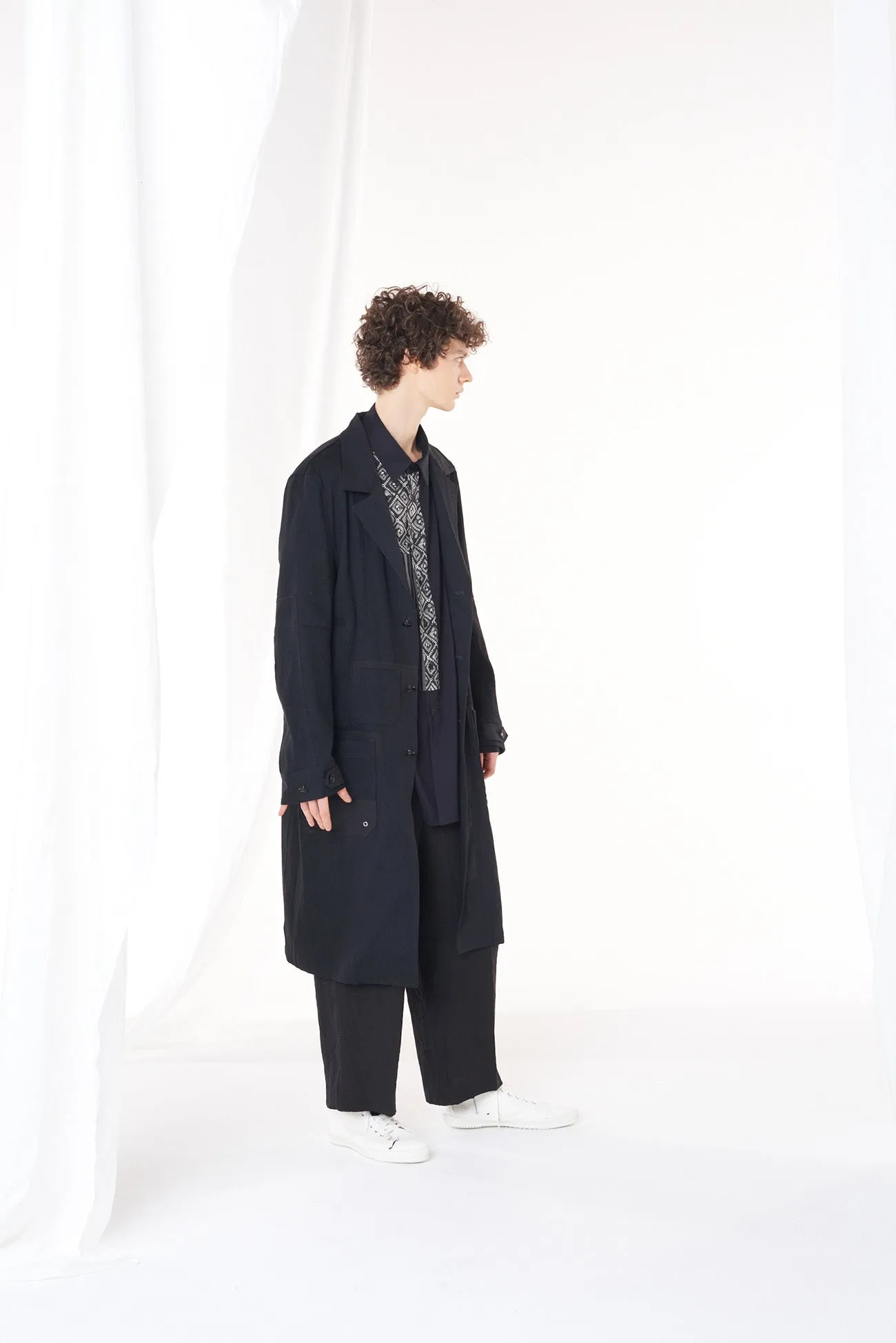 L/C/N WATER REPELLENT WEATHER LONG WORK COAT