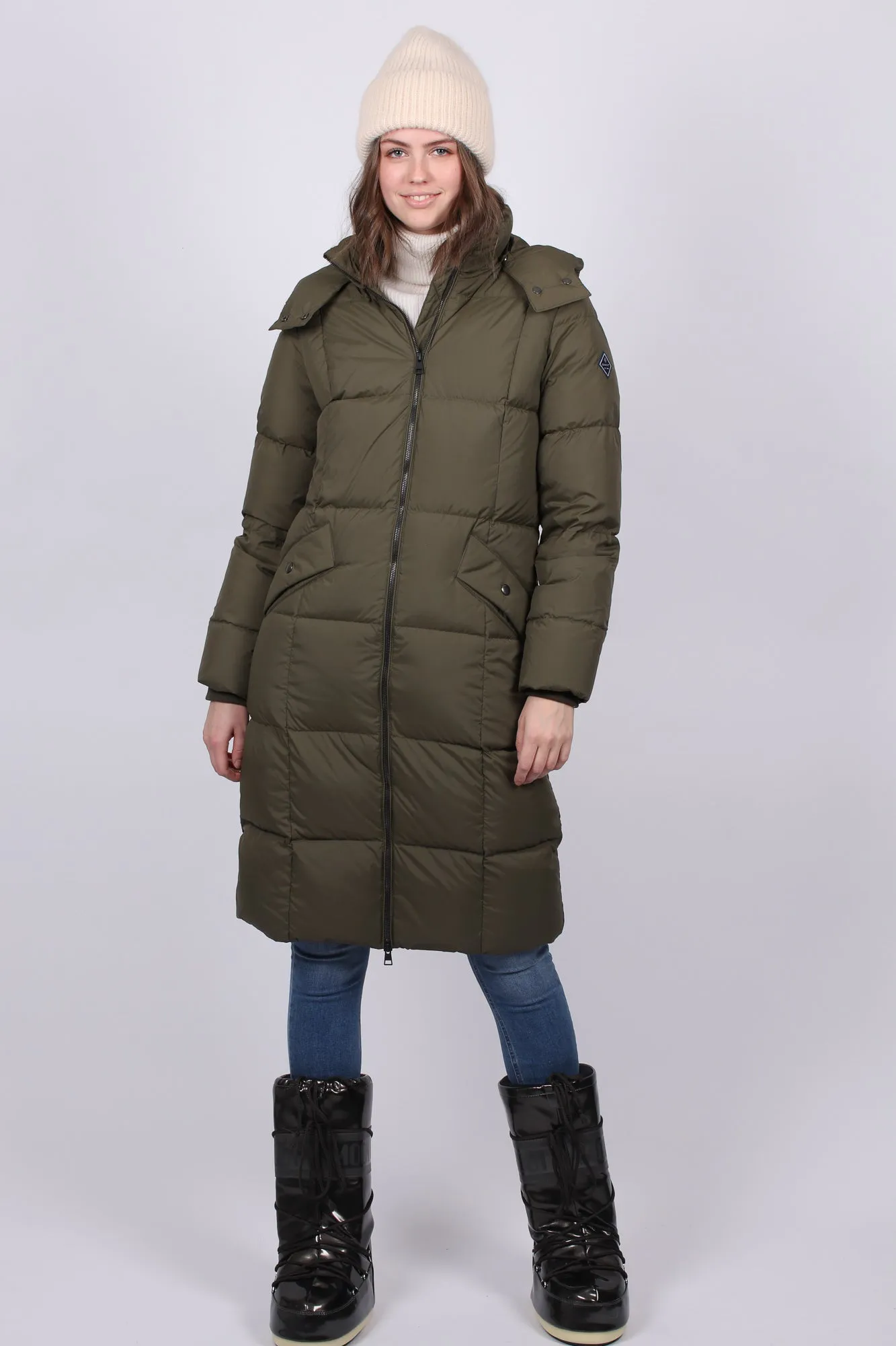 Long Down Coat - Sea Turtle