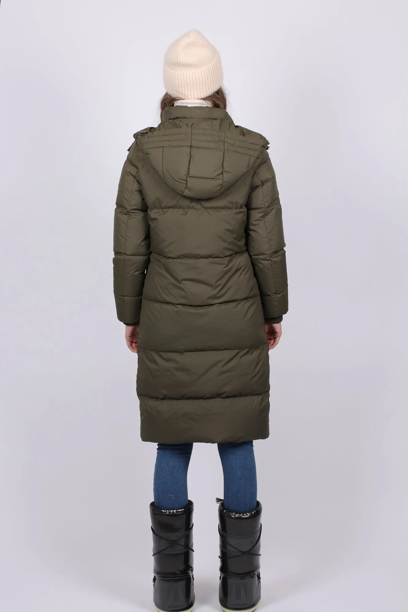 Long Down Coat - Sea Turtle