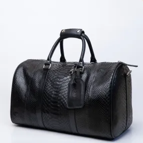 MULAT Black Python Duffel Bag