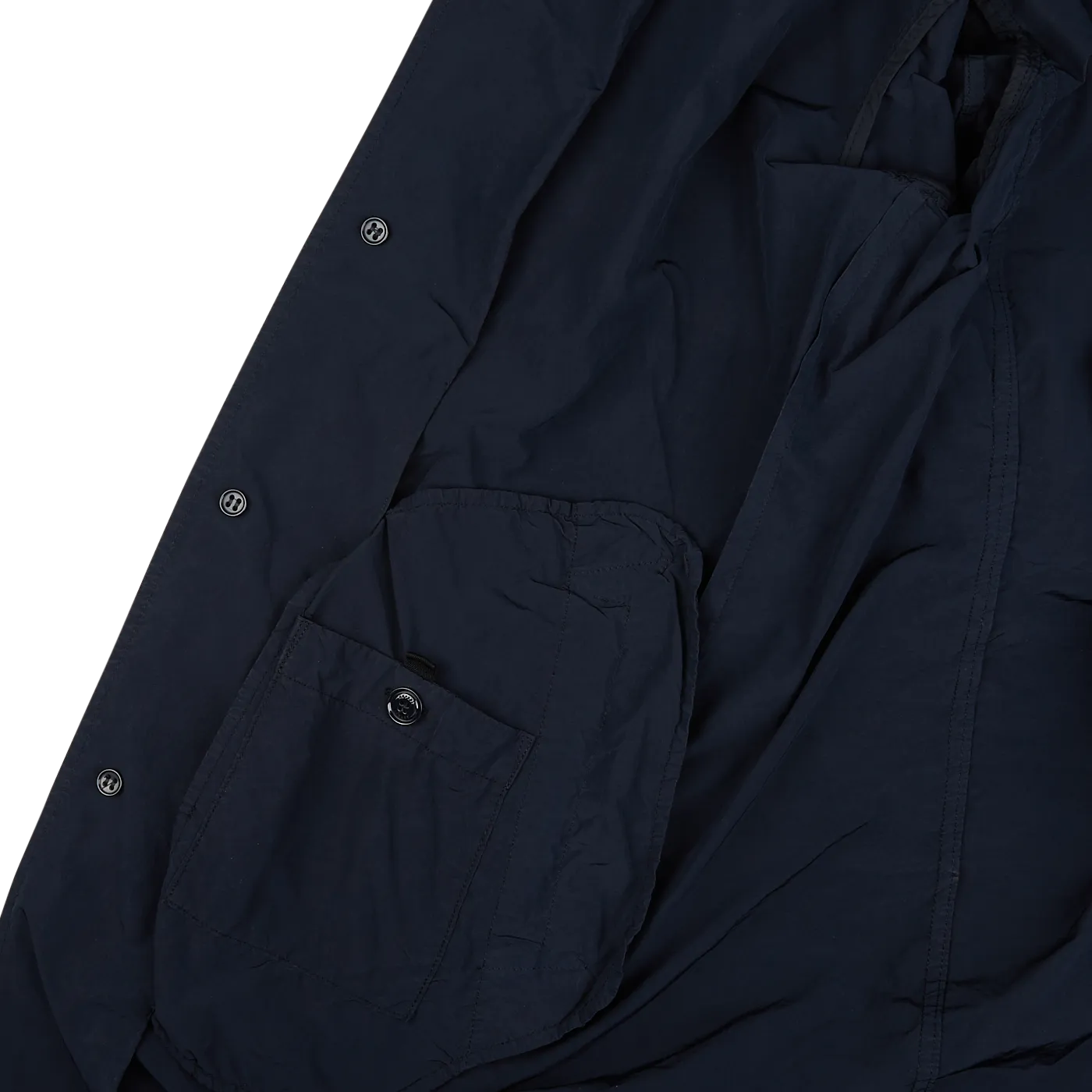 Navy Blue Micro Nylon Limone Coat