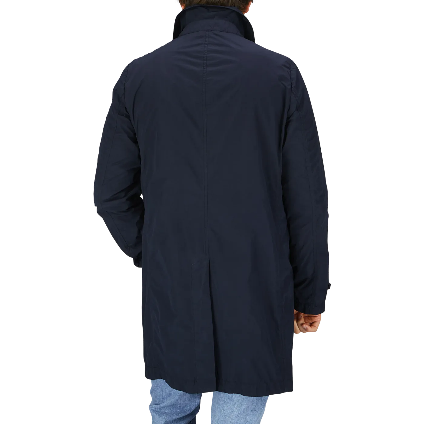 Navy Blue Micro Nylon Limone Coat