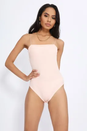Nude Bandeau Strap Bodysuit