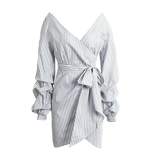 Off Shoulder Summer Wrap Dress