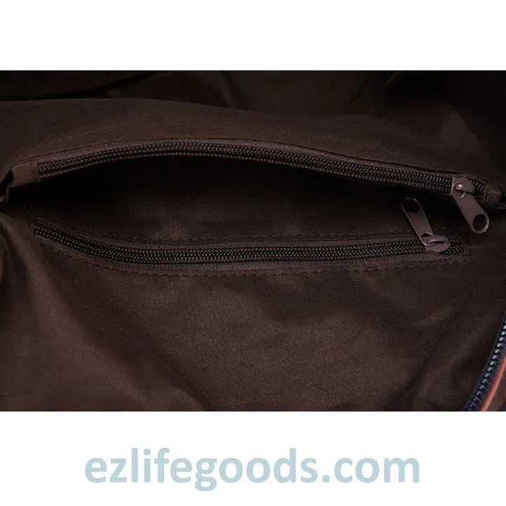 Original Canvas & Leather Travel Duffle Bag / Large Weekend Bag 54 cm