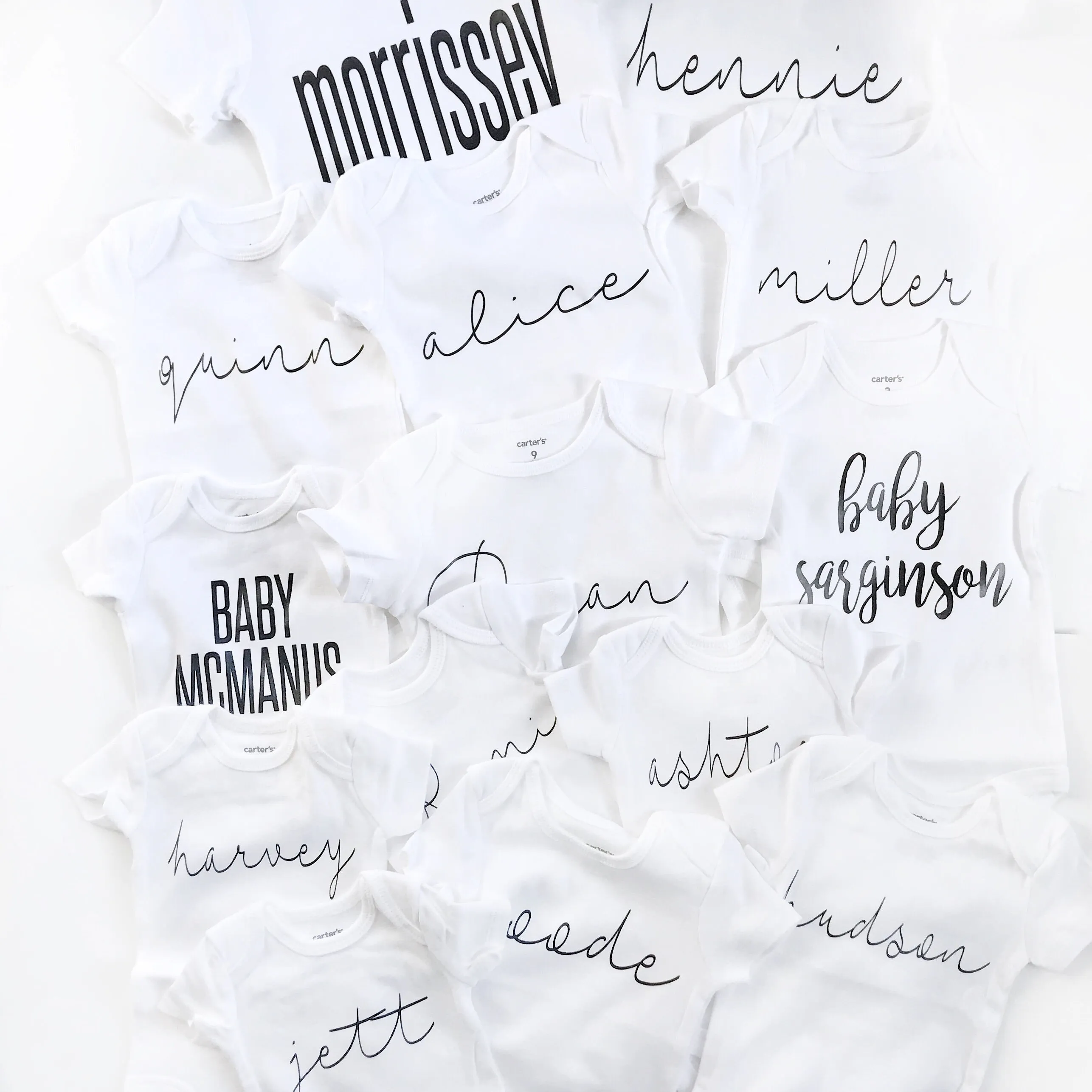 Personalized Name Bodysuit - WHITE
