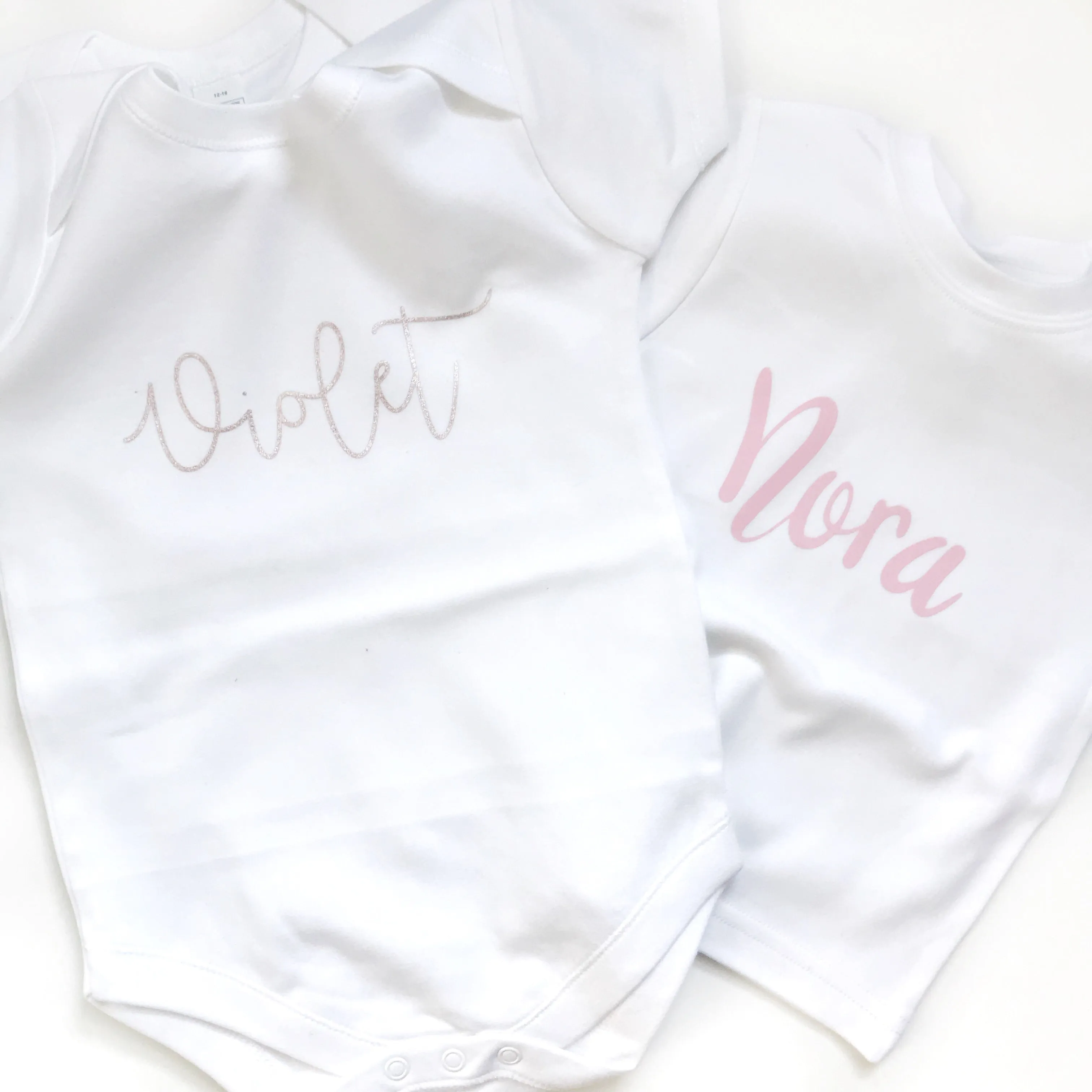 Personalized Name Bodysuit - WHITE