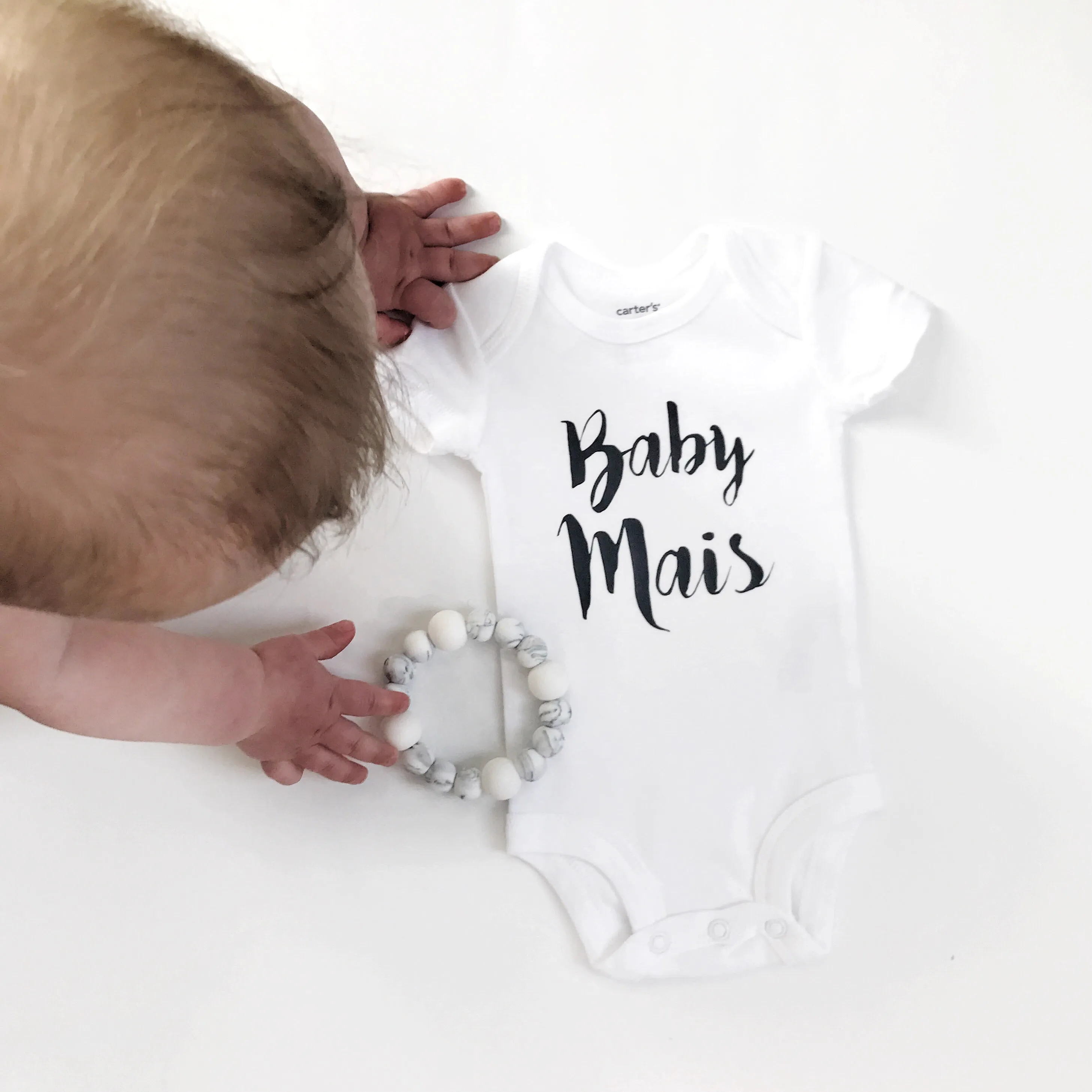 Personalized Name Bodysuit - WHITE