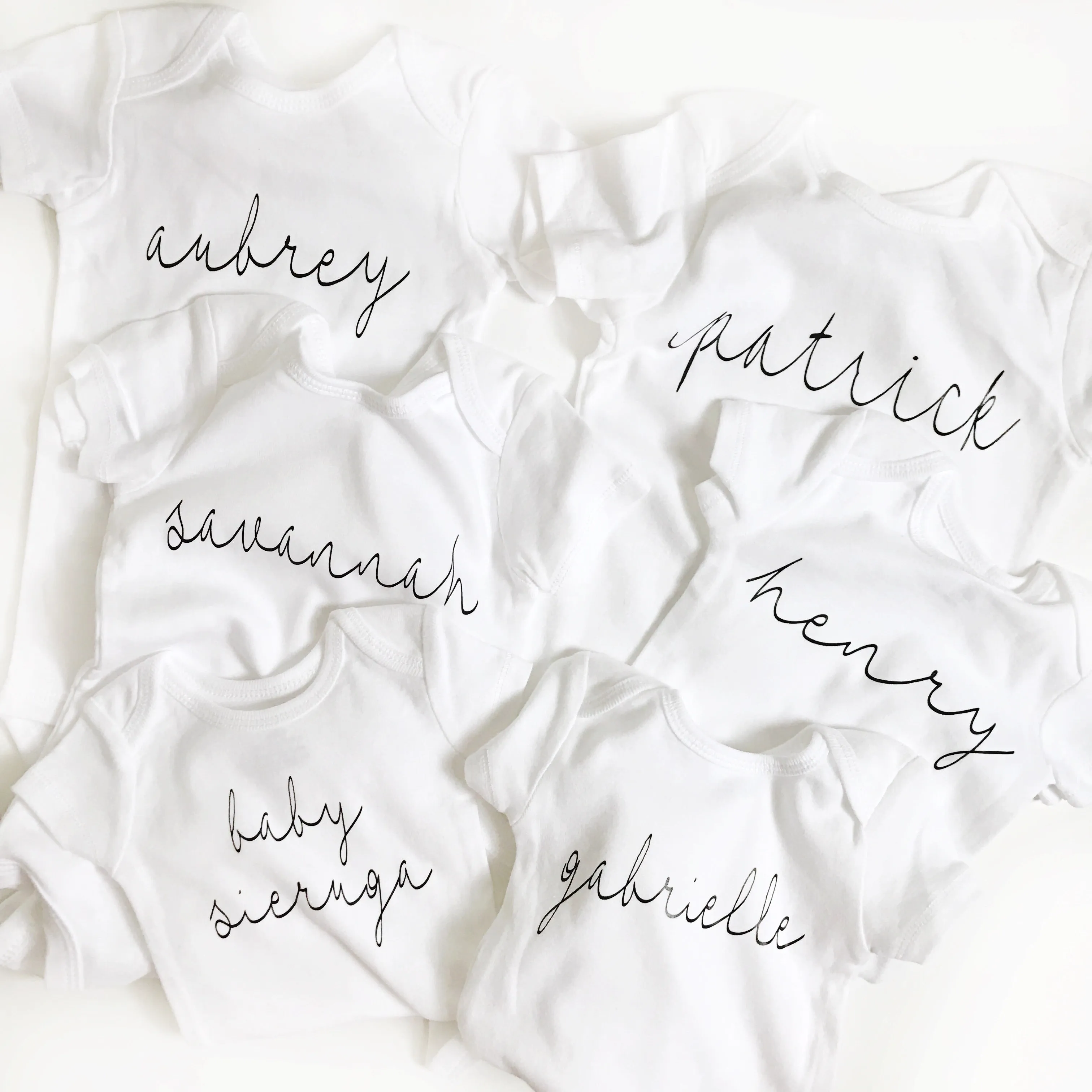 Personalized Name Bodysuit - WHITE