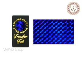 Royal Blue Holographic Mosaic Nail Transfer Foil (HL-M-06)