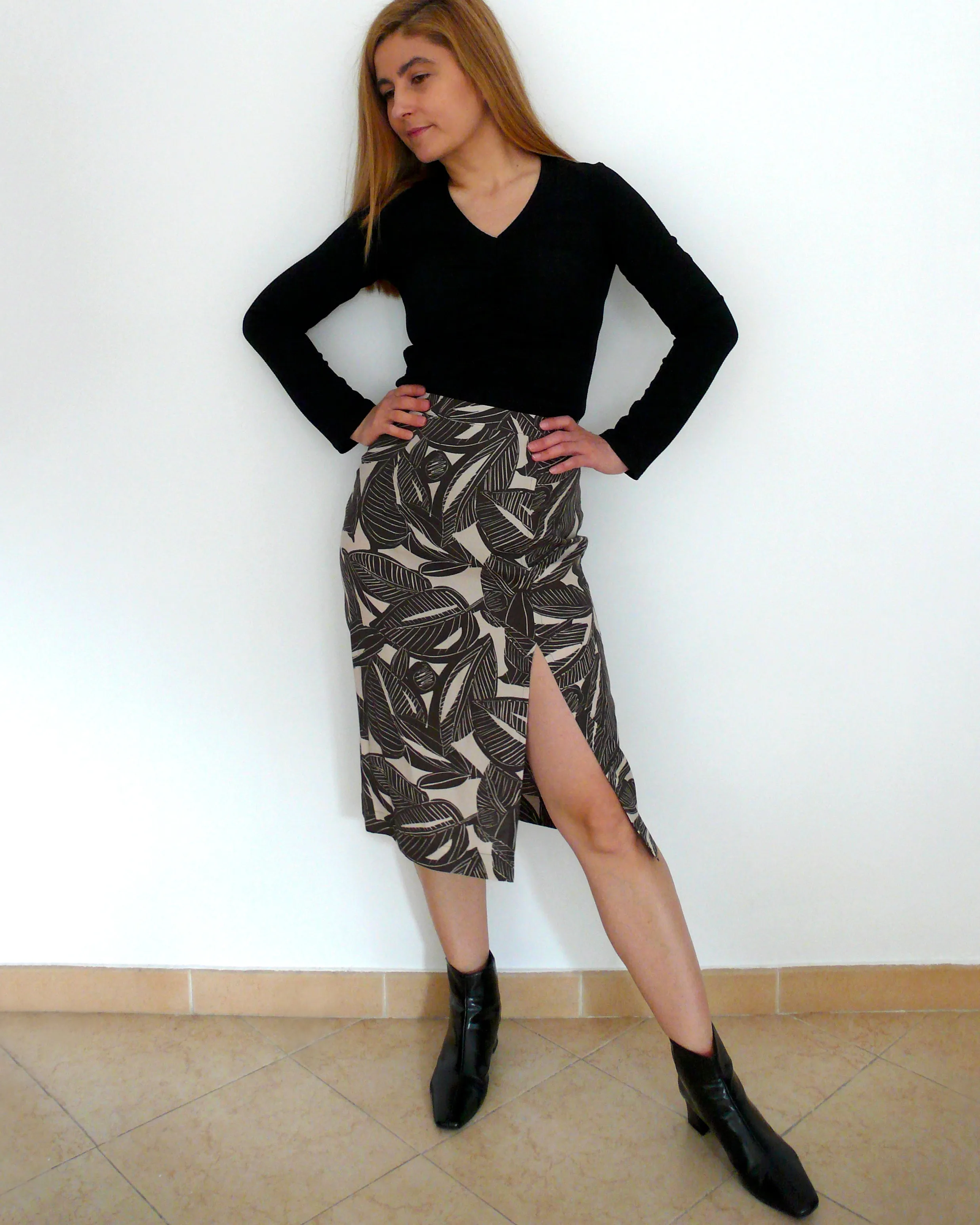 Slit Skirt Sewing Pattern N.89