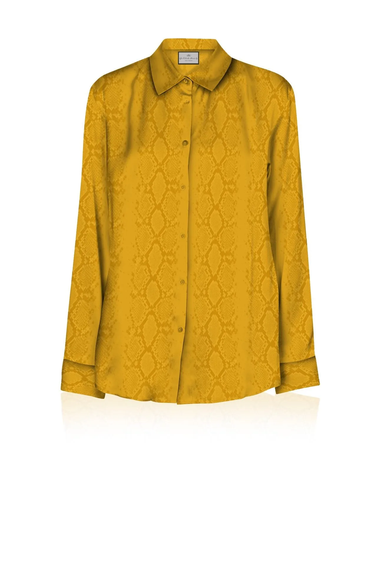 Sustainable Silk Full Sleeve Shirt in Golden Cob Made With Cupro