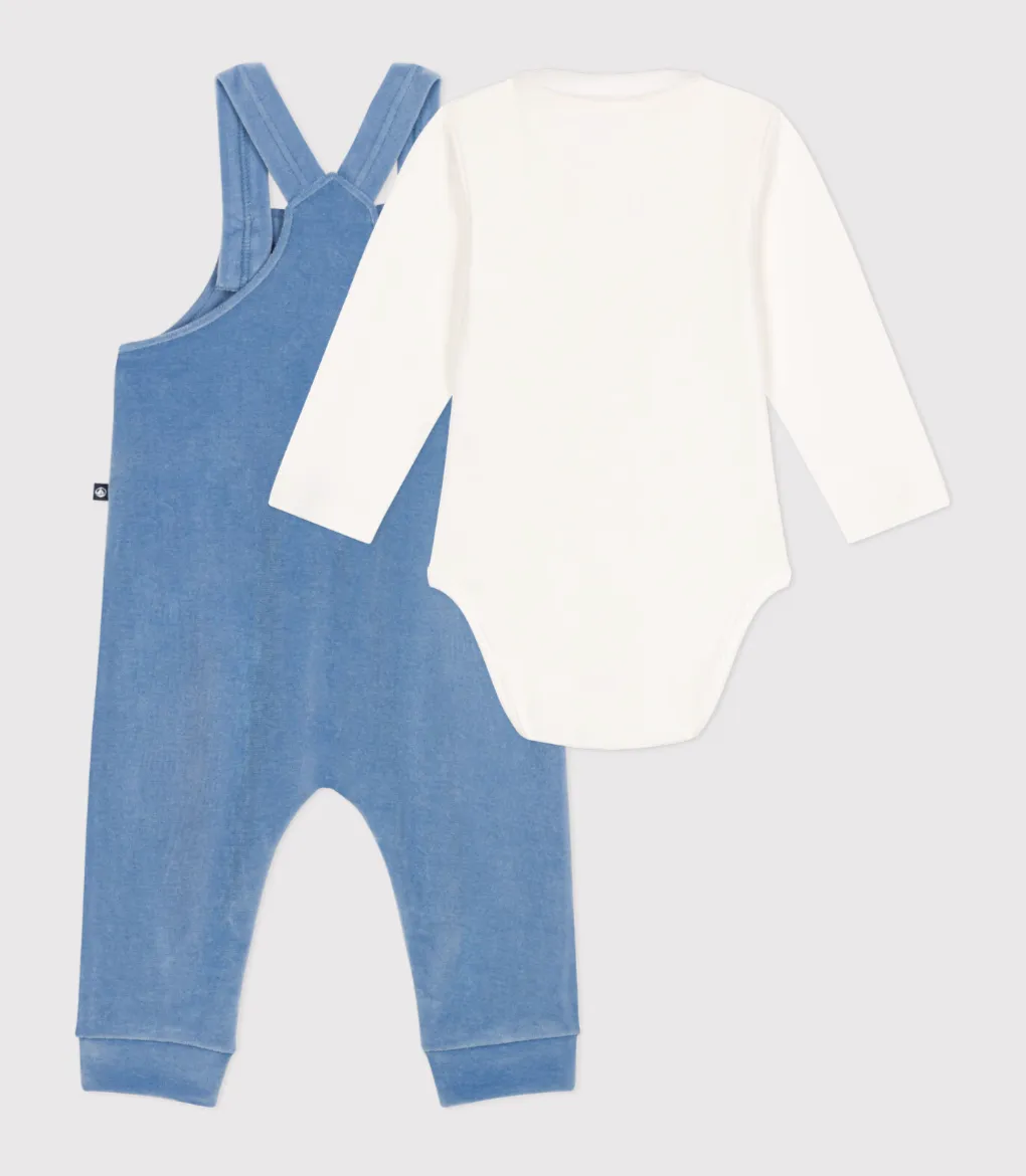 Velour Overall Bodysuit Set - Petit Bateau FW24