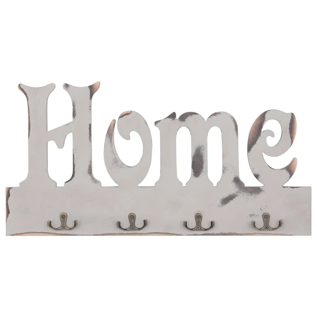 vidaXL Wall Mounted Coat Rack HOME 50x23 cm