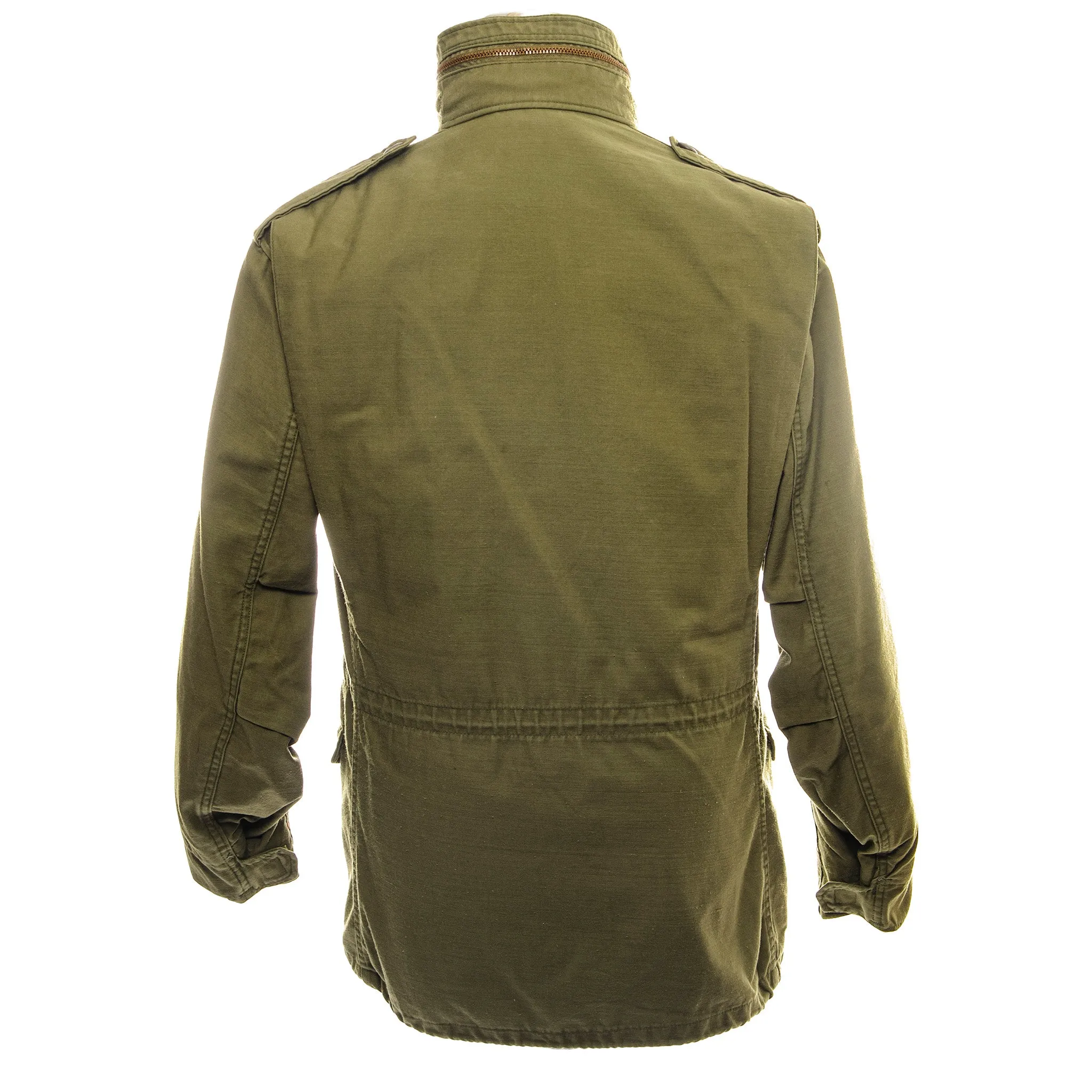 VINTAGE US ARMY M-1965 M65 FIELD JACKET WITH LINER 1974 VIETNAM WAR SIZE MEDIUM