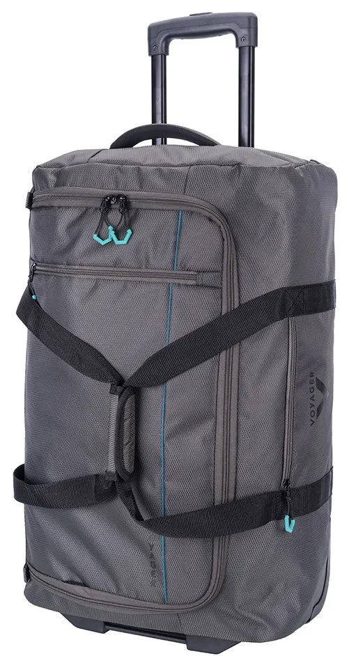 Voyager Trek Large 2-Wheel Trolley Duffel | Granite